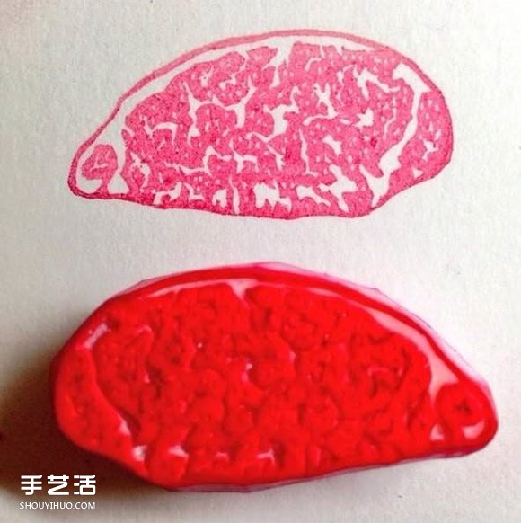 超逼真的肉塊橡皮圖章 小心被汪星人吃下肚呀 -  rpnrmr.com