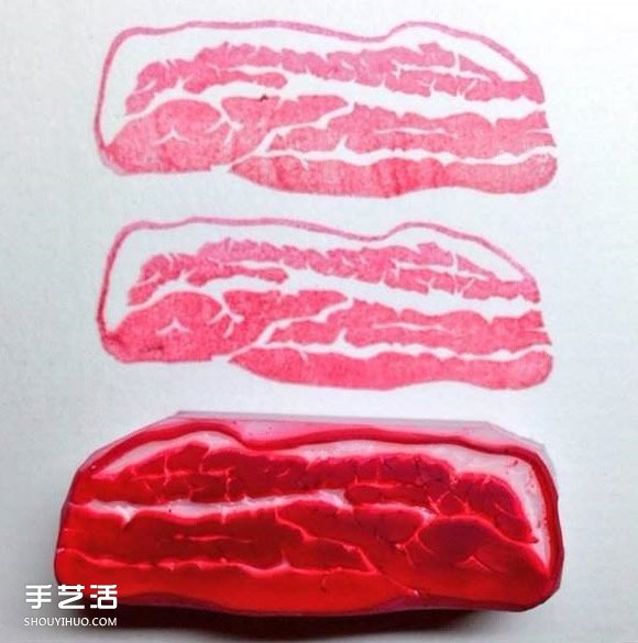 超逼真的肉塊橡皮圖章 小心被汪星人吃下肚呀 -  rpnrmr.com