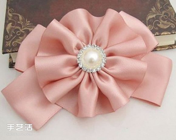 自制緞帶花發(fā)卡的方法 好搭緞帶花朵發(fā)飾DIY -  rpnrmr.com