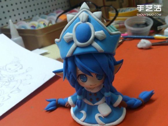 LOL仙靈女巫冰雪璐璐超輕粘土DIY制作圖解教程 -  rpnrmr.com