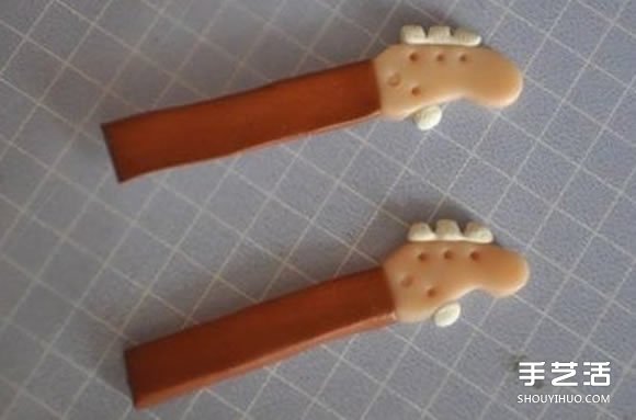 超輕粘土DIY制作迷你吉他的教程 可以當掛件 -  rpnrmr.com