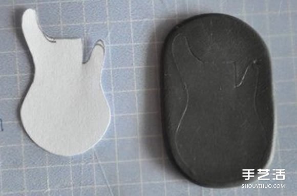 超輕粘土DIY制作迷你吉他的教程 可以當掛件 -  rpnrmr.com