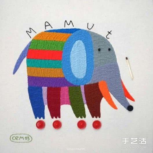一組細(xì)膩的手工刺繡作品 讓動(dòng)物變得美麗多彩 -  rpnrmr.com