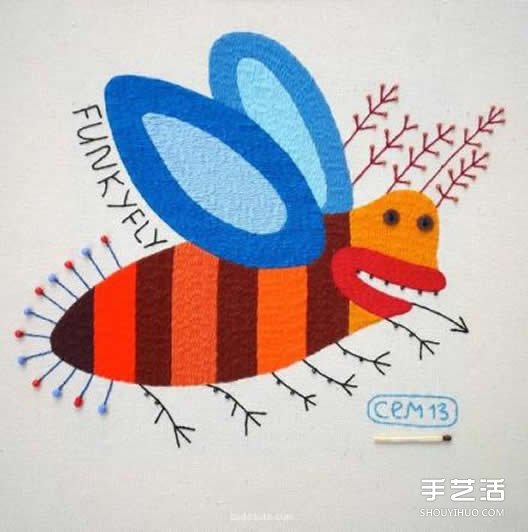 一組細(xì)膩的手工刺繡作品 讓動(dòng)物變得美麗多彩 -  rpnrmr.com