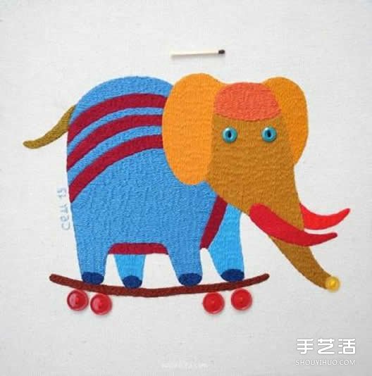 一組細(xì)膩的手工刺繡作品 讓動(dòng)物變得美麗多彩 -  rpnrmr.com