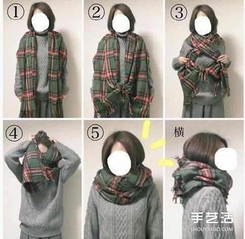 文藝范圍巾的系法圖解 簡單圍圍巾好看的圍法 -  rpnrmr.com