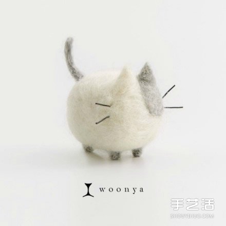 萌系羊毛氈貓咪作品欣賞 可愛的毛絨玩具貓咪 -  rpnrmr.com