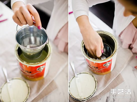 迷你鐵桶制作花瓶 DIY美麗裝飾插花的教程 -  rpnrmr.com