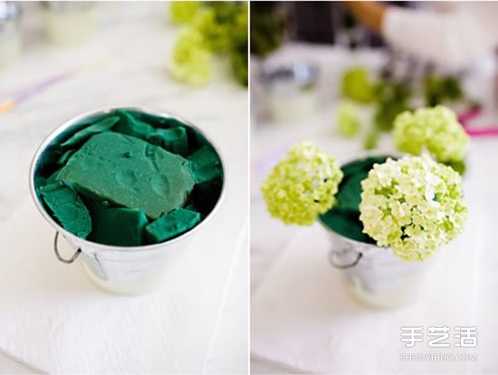 迷你鐵桶制作花瓶 DIY美麗裝飾插花的教程 -  rpnrmr.com