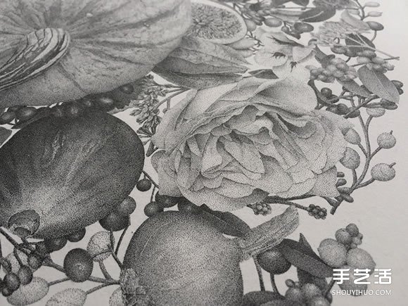 用時超300小時 700萬個點組成的點畫作品圖片 -  rpnrmr.com