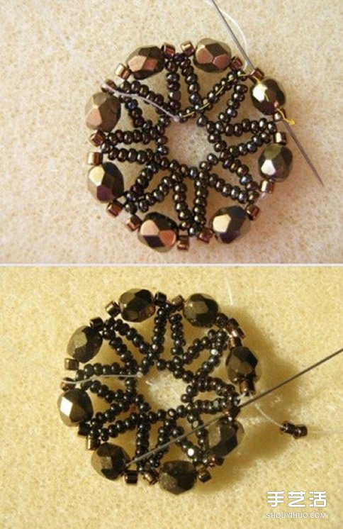 古典復古味道的串珠項鏈墜子和耳環(huán)DIY制作 -  rpnrmr.com