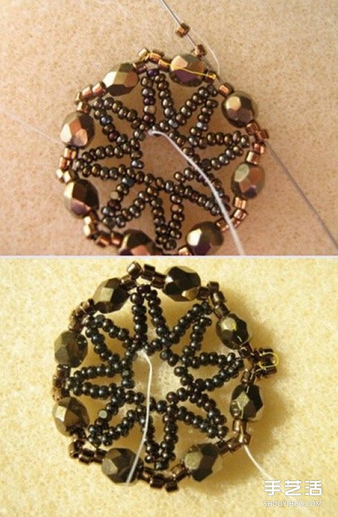 古典復古味道的串珠項鏈墜子和耳環(huán)DIY制作 -  rpnrmr.com
