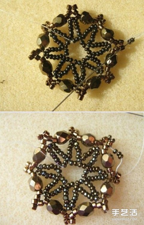 古典復古味道的串珠項鏈墜子和耳環(huán)DIY制作 -  rpnrmr.com
