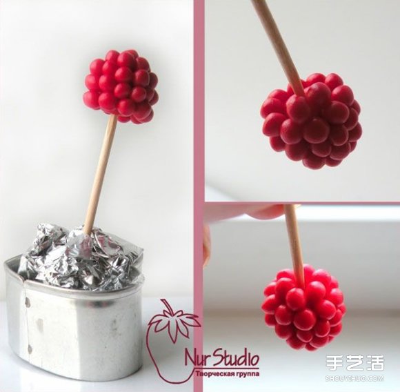 超輕粘土制作可愛(ài)山莓的方法 非常簡(jiǎn)單容易學(xué) -  rpnrmr.com