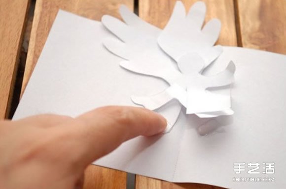 A4紙做賀卡的方法 創(chuàng)意立體天使賀卡手工制作 -  rpnrmr.com