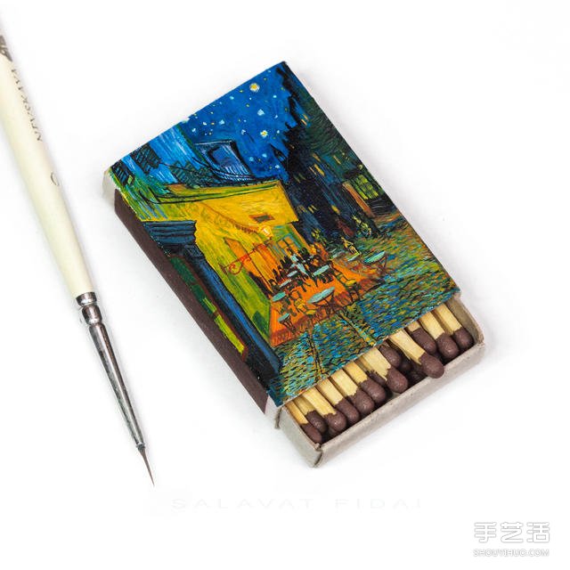 微型藝術(shù)：在火柴盒上手繪梵高經(jīng)典畫(huà)作 -  rpnrmr.com