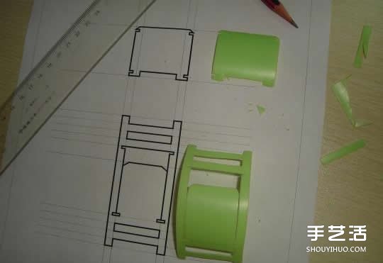 洗潔精瓶子廢物利用DIY制作迷你椅子模型 -  rpnrmr.com