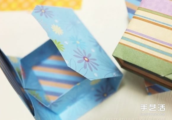 簡單折紙禮物盒圖解 長方形禮品盒的折法 -  rpnrmr.com