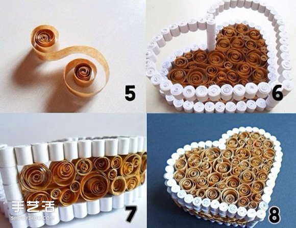 情人節(jié)禮物盒子制作教程 衍紙愛心盒子DIY圖解 -  rpnrmr.com