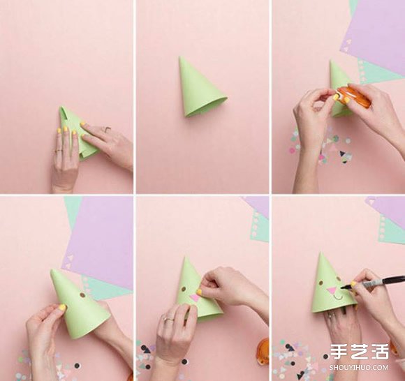 幼兒兔子帽制作方法 生日派對(duì)帽怎么做教程 -  rpnrmr.com