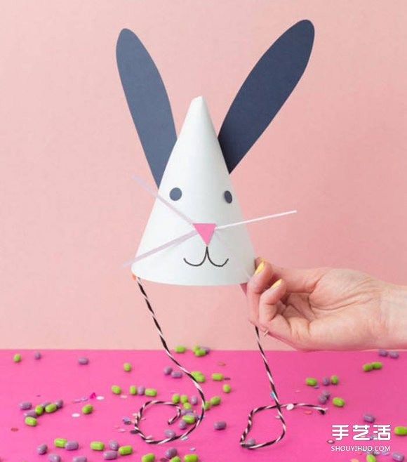 幼兒兔子帽制作方法 生日派對(duì)帽怎么做教程 -  rpnrmr.com