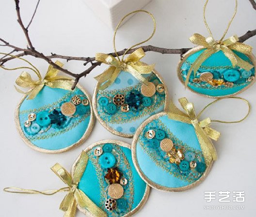 不織布掛件手工制作 圓形刺繡風(fēng)掛飾DIY圖解 -  rpnrmr.com