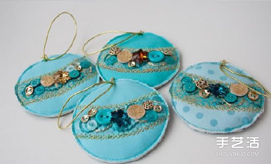 不織布掛件手工制作 圓形刺繡風(fēng)掛飾DIY圖解 -  rpnrmr.com