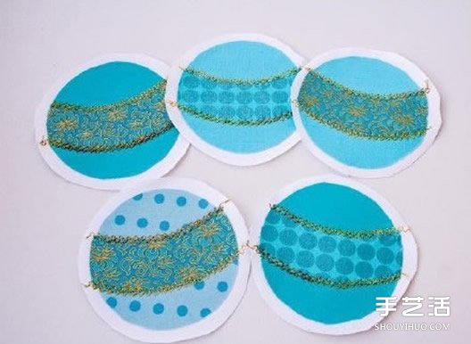 不織布掛件手工制作 圓形刺繡風(fēng)掛飾DIY圖解 -  rpnrmr.com