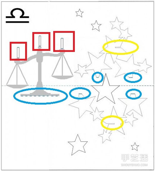 星座賀卡：立體天秤座生日賀卡的做法帶圖紙 -  rpnrmr.com