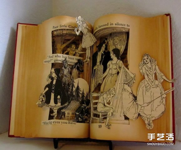 經(jīng)典書籍上的雕塑作品 藝術(shù)般的立體紙雕圖片 -  rpnrmr.com