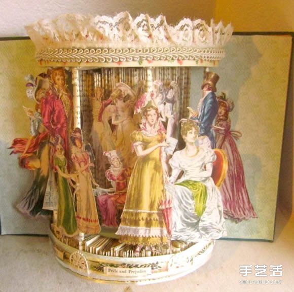 經(jīng)典書籍上的雕塑作品 藝術(shù)般的立體紙雕圖片 -  rpnrmr.com