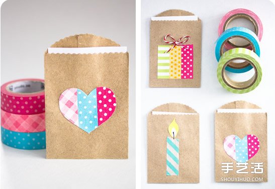 彩色膠帶小手工DIY 讓禮品袋變得超有愛(ài)~ -  rpnrmr.com