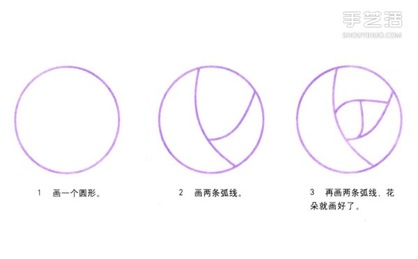 玫瑰花簡筆畫的畫法圖片 玫瑰花簡易畫法步驟 -  rpnrmr.com