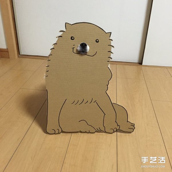 厚紙板+狗鼻=寵物變身 看主人怎么惡搞小可愛 -  rpnrmr.com