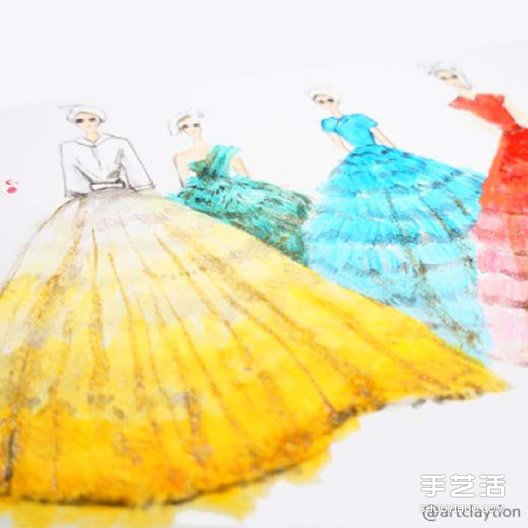 新加坡藝術(shù)家的指甲油手繪禮服作品 美到爆! -  rpnrmr.com