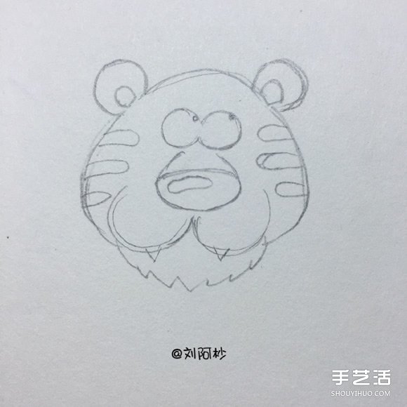 卡通老虎先生簡筆畫畫法 簡筆畫卡通老虎圖片 -  rpnrmr.com