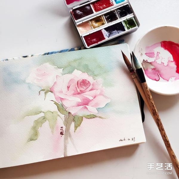 水彩畫畫花的步驟圖片 花朵水彩畫的技法教程 -  rpnrmr.com