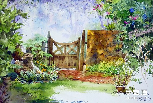 馬來西亞畫家郭紹鵬的風(fēng)景水彩畫作品圖片 -  rpnrmr.com