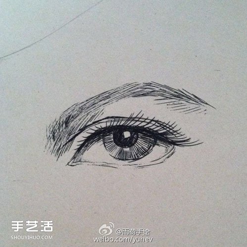 英氣勃勃的男性眼睛素描的基本畫法步驟 -  rpnrmr.com
