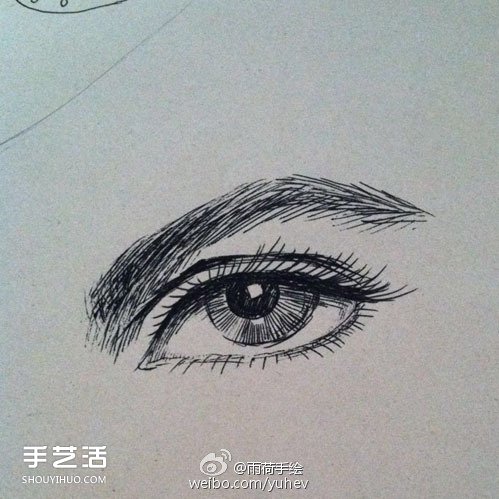 英氣勃勃的男性眼睛素描的基本畫法步驟 -  rpnrmr.com