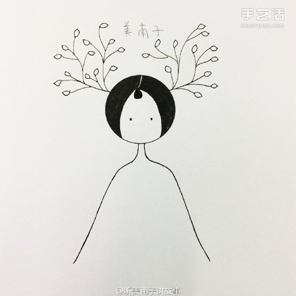 美麗女孩彩鉛畫(huà)的畫(huà)法 彩色鉛筆畫(huà)女孩教程 -  rpnrmr.com