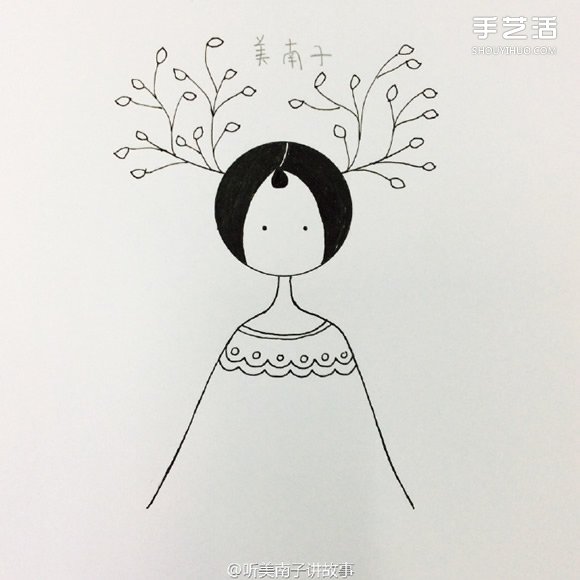 美麗女孩彩鉛畫(huà)的畫(huà)法 彩色鉛筆畫(huà)女孩教程 -  rpnrmr.com