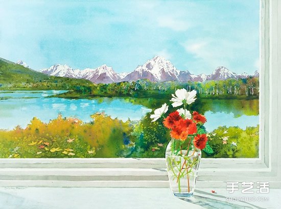 Delphine Poussot 唯美水彩畫作品圖片欣賞 -  rpnrmr.com