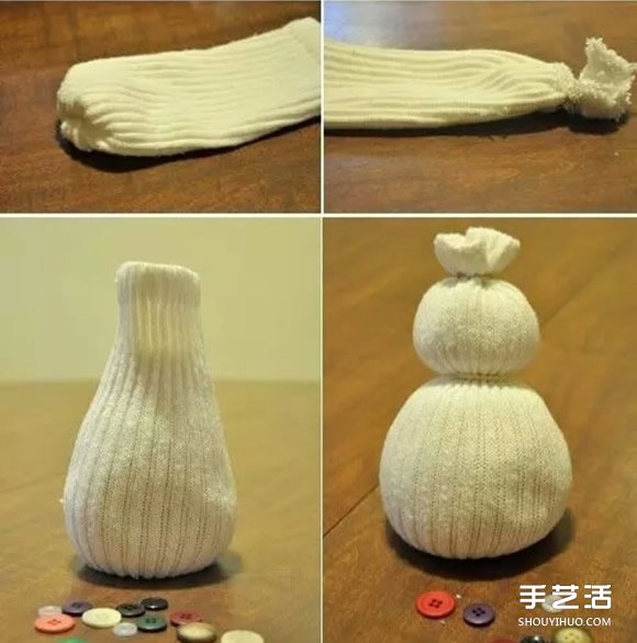 襪子雪人的制作方法 襪子娃娃雪人DIY步驟圖解 -  rpnrmr.com