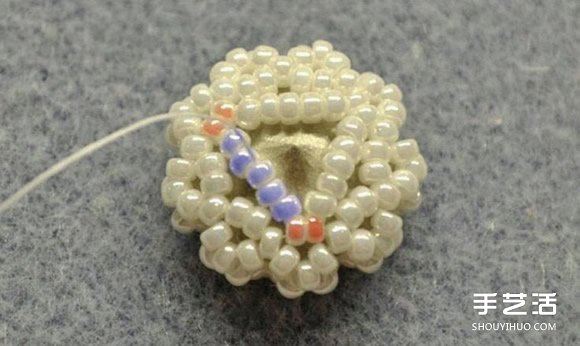 串珠胸針DIY教程 手工胸花串珠制作步驟圖解 -  rpnrmr.com