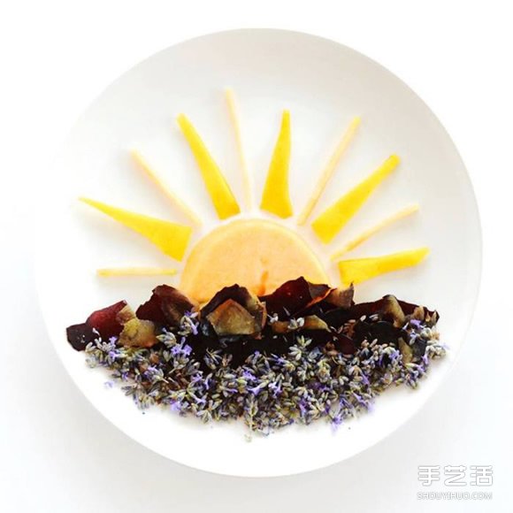 盤子上的藝術(shù)創(chuàng)作 創(chuàng)意DIY讓食材擺出美麗圖案 -  rpnrmr.com