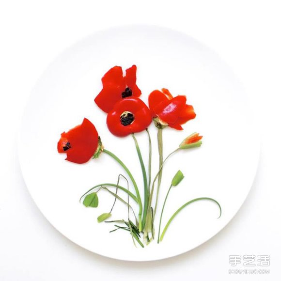 盤子上的藝術(shù)創(chuàng)作 創(chuàng)意DIY讓食材擺出美麗圖案 -  rpnrmr.com