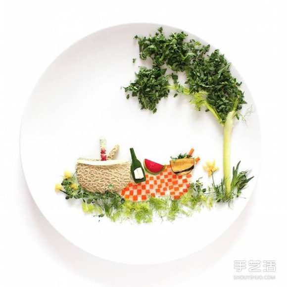 盤子上的藝術(shù)創(chuàng)作 創(chuàng)意DIY讓食材擺出美麗圖案 -  rpnrmr.com