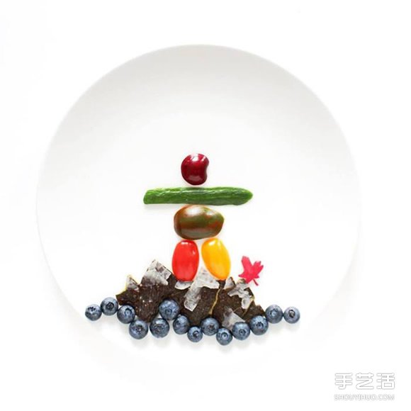 盤子上的藝術(shù)創(chuàng)作 創(chuàng)意DIY讓食材擺出美麗圖案 -  rpnrmr.com