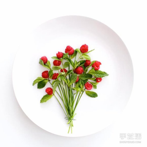 盤子上的藝術(shù)創(chuàng)作 創(chuàng)意DIY讓食材擺出美麗圖案 -  rpnrmr.com